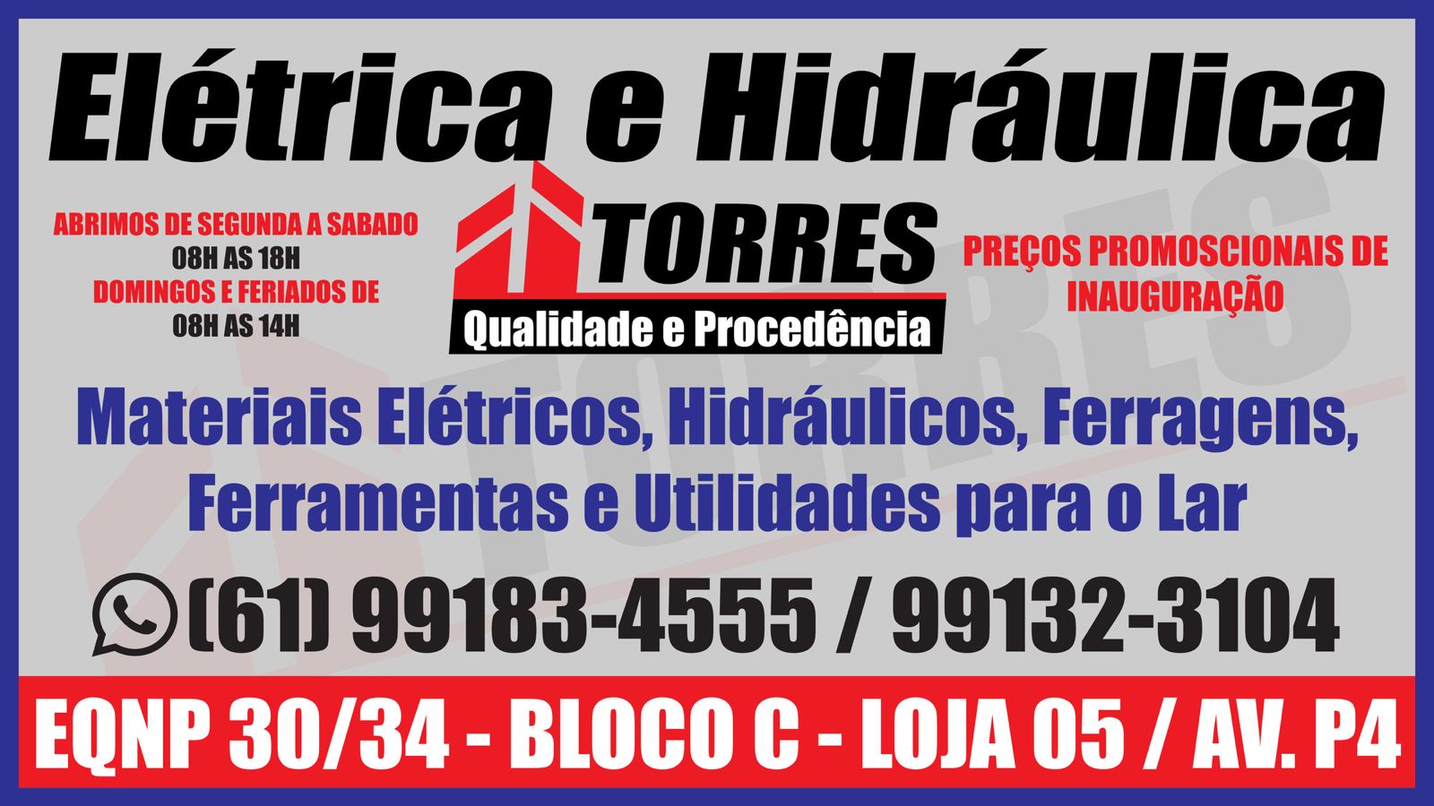 TORRES ELÉTRICA E HIDRÁULICA